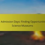 Free Admission Days: Finding Opportunities at Science Museums