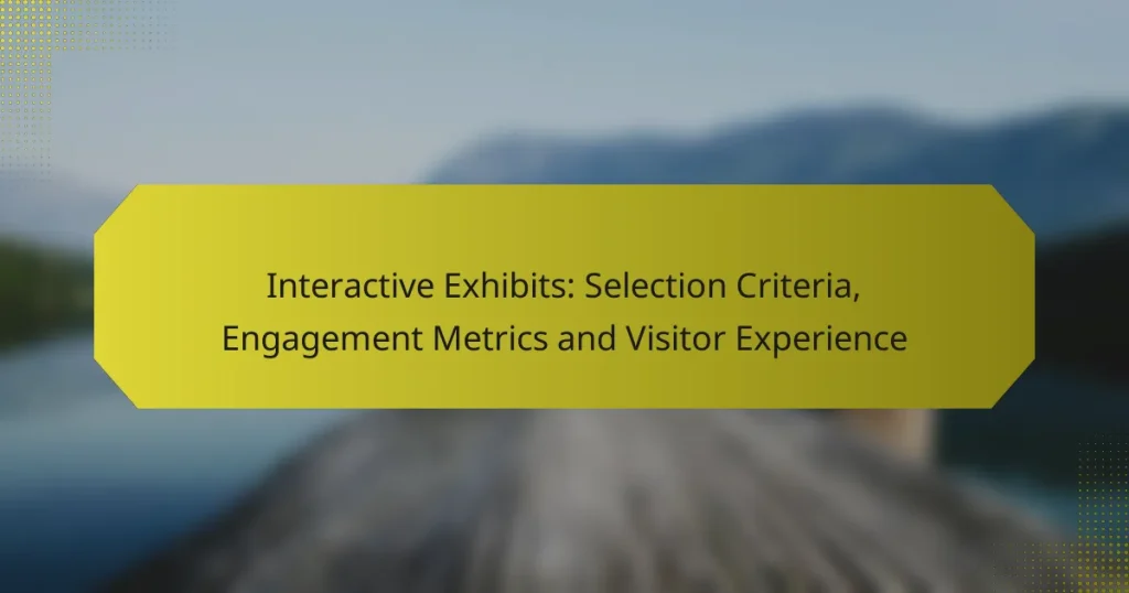 Interactive Exhibits: Selection Criteria, Engagement Metrics and Visitor Experience