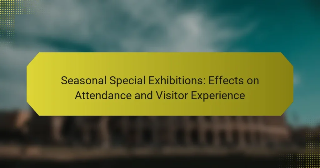 Seasonal Special Exhibitions: Effects on Attendance and Visitor Experience